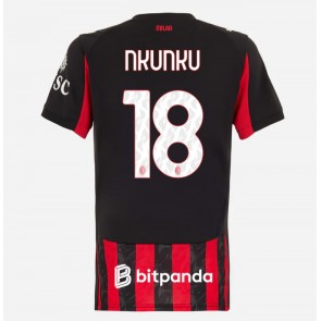 AC Milan Christopher Nkunku #18 Hjemmebanetrøje Dame 2025-26 Kortærmet